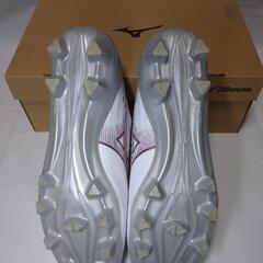 【中古美品】 【 サッカー】【 スパイク】【 MIZUNO】【 ミズノ】 【白】【 27.5】【送料無料】の画像