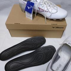 【中古美品】 【 サッカー】【 スパイク】【 MIZUNO】【 ミズノ】 【白】【 27.5】【送料無料】の画像