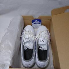 【中古美品】 【 サッカー】【 スパイク】【 MIZUNO】【 ミズノ】 【白】【 27.5】【送料無料】の画像