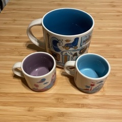 LosAngeles DISNEYLAND&Adventure×Starbucksの限定マグカップとカプチーノカップ2個の3セットの画像