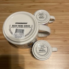 LosAngeles DISNEYLAND&Adventure×Starbucksの限定マグカップとカプチーノカップ2個の3セットの画像