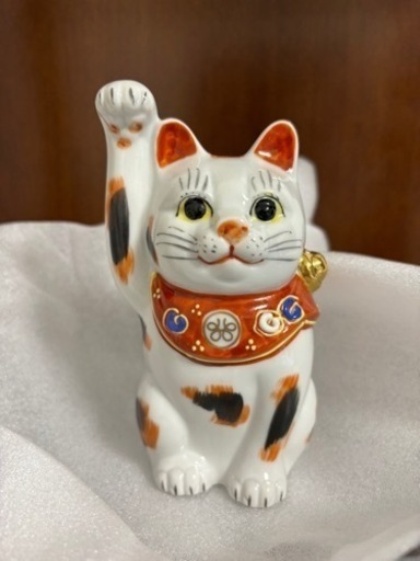 【週末大幅値下げ】九谷焼　ペア招き猫　縁起物　開運、商売運