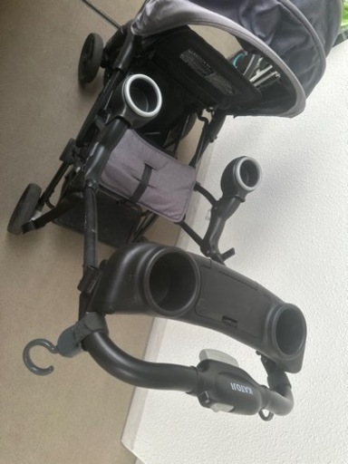 双子ベビーカー、二人乗りベビーカー、レインカバー付き
