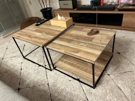 【お値段ご相談可】LOWYA リビングテーブル　センターテーブル　ネストテーブル　ローテーブル