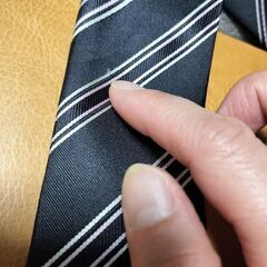 USED スーツカンパニー THE SUITS COMPANY　ネクタイ黒地の画像