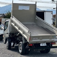 キャンター　カスタム仕様　ダンプ　2t  令和1年　9月　三菱ふそう　9万キロ台　新明和　ワンオーナー車　アルカディアシルバー車検有　関西と東海送料無料❗️の画像