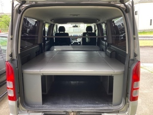 ハイエースベッド(土台収納)