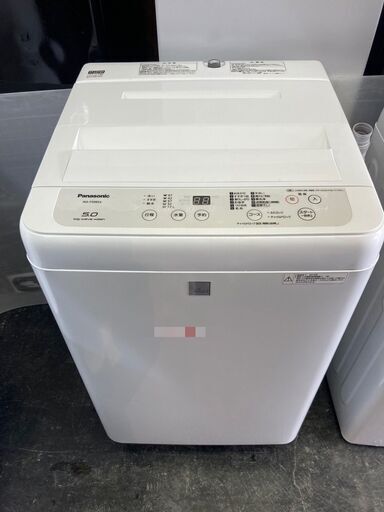 ☆中古￥11,800！Panasonic　5.0kg洗濯機　家電　NA-F50BE6型　2019年製　幅56㎝ｘ奥行57㎝ｘ高さ88㎝　【BE035】
