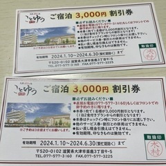 天然温泉の宿ことゆう宿泊割引券