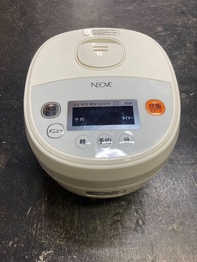 ☆中古￥3,000！NEOVE　3合ジャー炊飯器　家電　2019年製　RRS-AM30WT型　【BE038】