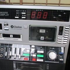 昭和レトロのクラリオンのカラオケセット2台とテープなど