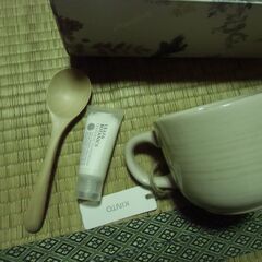 Aming KINTO マグカップ 木製スプーン ハンドクリーム ギフトセット お譲りします。＊石川県＊美川より＊期間限定の画像