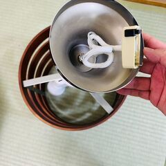 和風　天井照明 ペンダントライト 2灯 LED電球の画像