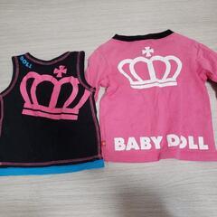 90.100 BABYDOLL  半袖キッズ　ベビド