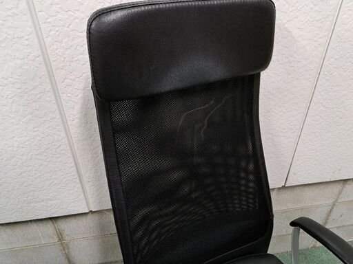 IKEA MARKUS ハイバックチェア リクライニング 肘置き付 パソコンチェア 事務椅子 キャスター メッシュ 幅62cm×奥行60cm×高さ129cm～140cm