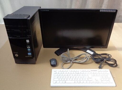 デスクトップPC HP Pavilion HPE h8-1280jp 27型モニター マウス キーボード付き