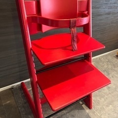 STOKKE TRIPP TRAPP ベビーチェア 椅子 赤 ベ...