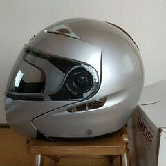 中古ヘルメット WINS CR-1 Lサイズ シルバーの画像