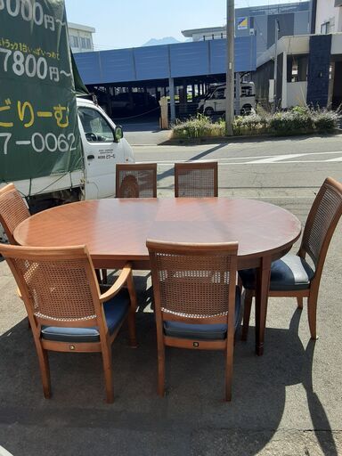 リサイクルショップどりーむ天保山店　No1302　ダイニングセット　KOSUGA　６脚　脚取り外し可