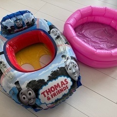 トーマス　浮輪　ビニールプール　海　プール