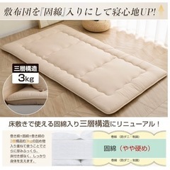 決まりました／軽量敷布団　