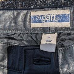 バイク  皮ライダーパンツ(美品)の画像