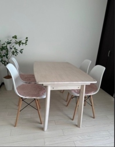 ダイニングテーブルセット 120cmサイズ 椅子4脚付き