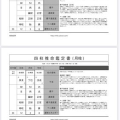 こども占い(四柱推命鑑定書お手紙付き)の画像