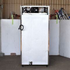 ≪yt1286ジ≫ 福島工業 業務用 縦型4ドア冷凍庫 右開き URD-094FMD6(改) 三相200V 幅90cm 簡易動作確認済 現状品 60324-02の画像
