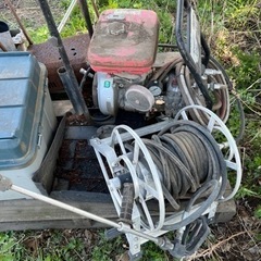 エンジン洗車機　エンジン始動確認済み　ポンプ不調　ジャンク品の画像