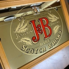 「 ジャステリーニ＆ブルックス / J&B 」のパブミラーの画像