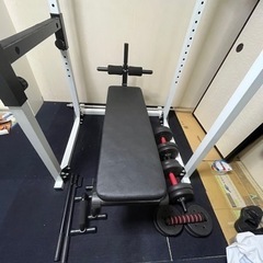 お話中！パワーラック、その他筋トレ道具の画像