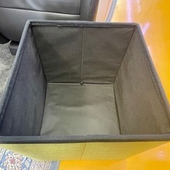 【リサイクルサービス八光】幅37㎝　グリーン　クッション付き収納ボックス　シングルの画像