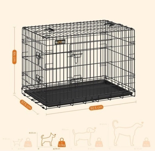 FEANDREA ペットサークル FEANDREA ペットサークル 大型犬用中型犬用