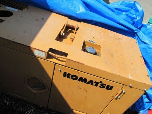 札幌市【お引き取りこれる方】ジャンク不動品　コマツ 発動発電機 EG20BS　