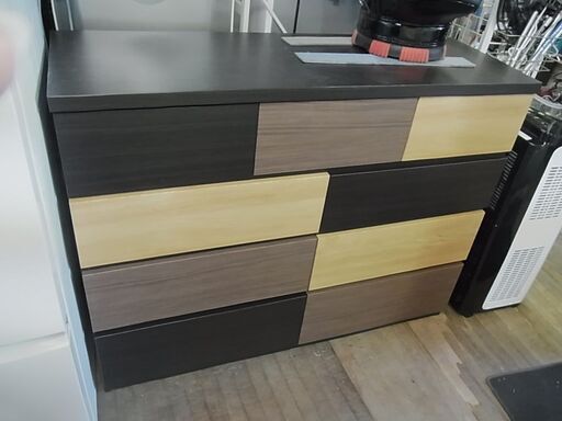 NITORI　ニトリ　ローチェスト　カレナ　120LC BDR　タンス　たんす　衣類収納　引き出し収納