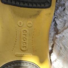 値下げ　26から27　クロックスブーツ　黄色　の画像