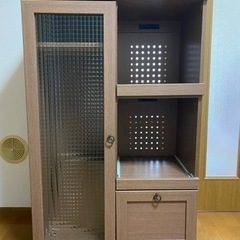 【お譲り先確定しました🙏】 ■レンジ台　キッチン収納　キャビネット　食器棚　レンジラック　チェスト ニトリ 
の画像