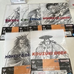 新品　ワンピース　一番くじ　クリアファイルセット　まとめ売り　難...