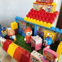 美品　アンパンマンブロックセットの画像