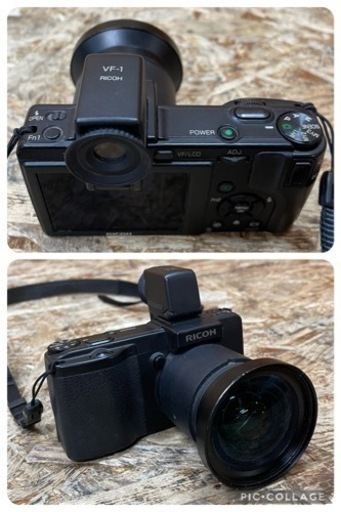 (6266) RICOH GX200 ファインダーVF-1 レンズHA-2 デジタルカメラ バッテリー 現状品