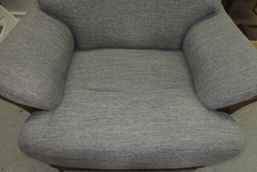 R450 NITORI ニトリ 1人用布張りソファ(コウテイ3 DR-GY) Used・良品