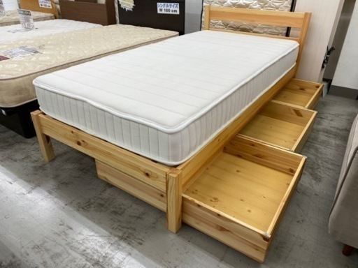 【愛品館 江戸川店 シングル】 MUJI（無印） シングルベッド ID:153-019066-007