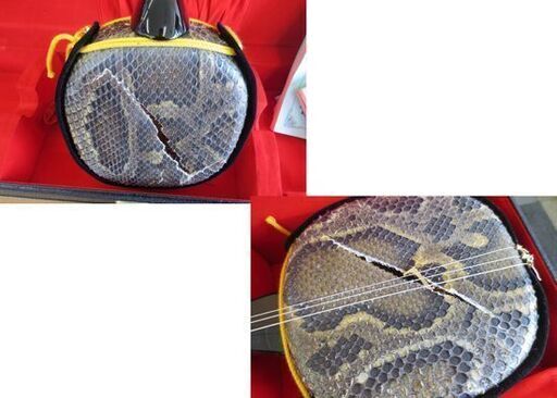 三線 ハードケース付き 詳細不明 三線 沖縄 琉球 弦楽器 和楽器 ケース