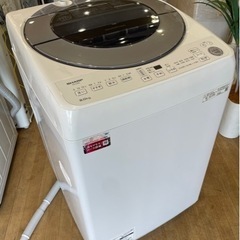 【1】SHARP シャープ 洗濯機  22年製 8kg 乾燥4kg ES-GV8G-S 0510-80
