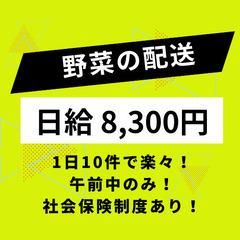 午前中限定の野菜配送