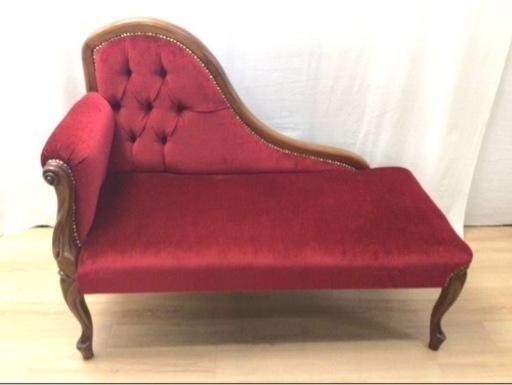 SC231【カウチソファ】イタリア製 モケットレッド