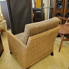 【2脚在庫あり】 ① ニトリ NITORI 1人掛け用 ラタンソファー 籐ソファー■幅65㎝×奥行73㎝×高さ76㎝■買取帝国 朝霞店 配達可能の画像