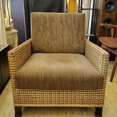 【2脚在庫あり】 ① ニトリ NITORI 1人掛け用 ラタンソファー 籐ソファー■幅65㎝×奥行73㎝×高さ76㎝■買取帝国 朝霞店 配達可能の画像