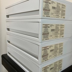 無印 引出し 幅37cm デスク収納の画像